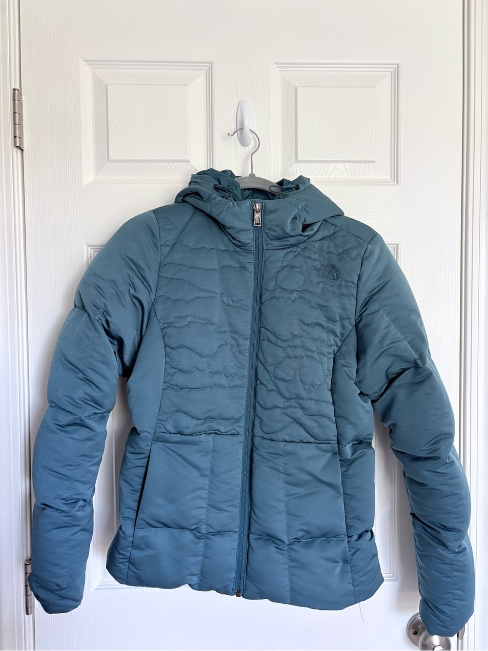 The North Face Women's Insulated Hooded Puffer Jacket - Slate Teal